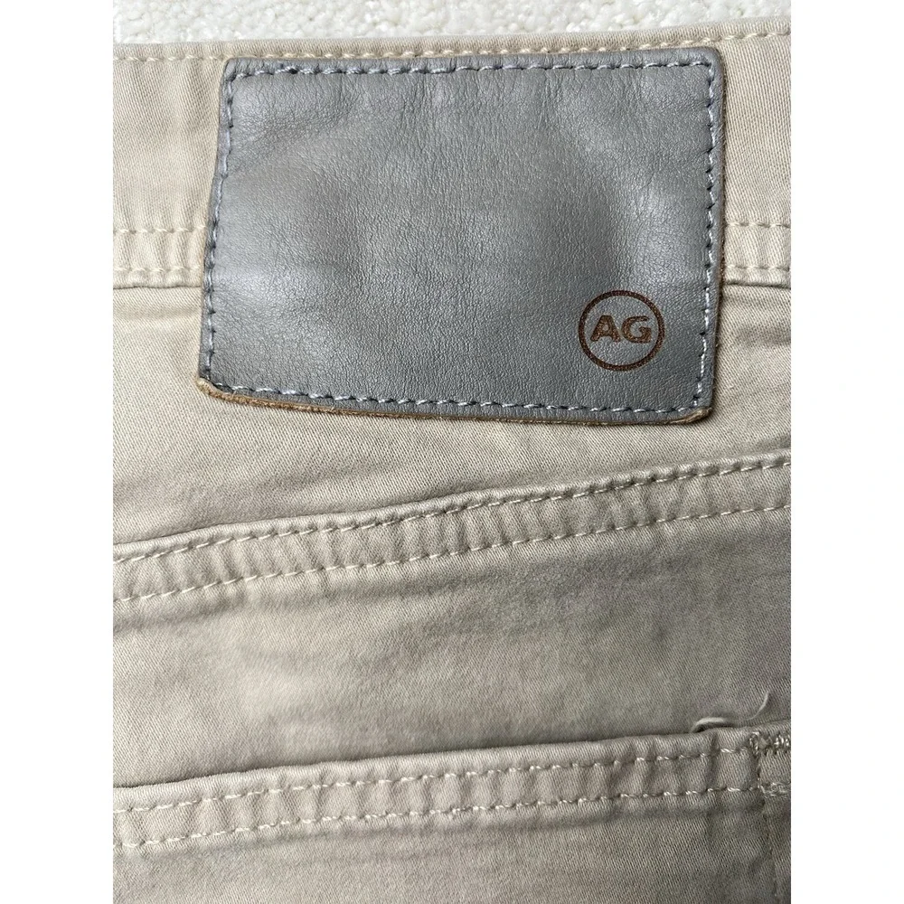 AG Adriano Goldschmied The Tellis Modern Slim Pants Mens 33 Khaki Measured 35x28
